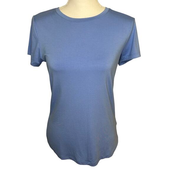 L'AGENCE NWT women's light harbor blue color Ressi short sleeve t-shirt size L - Picture 1 of 7